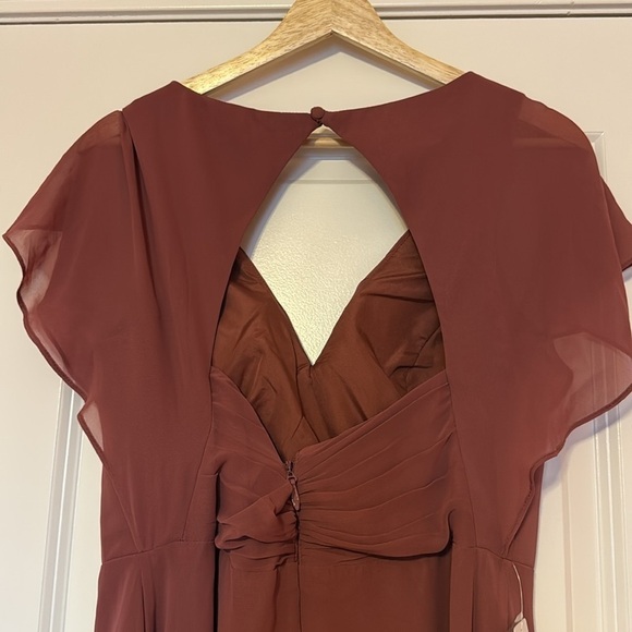 NWT Azazie Rylee Bridesmaid Dress in Desert Rose - Picture 7 of 7